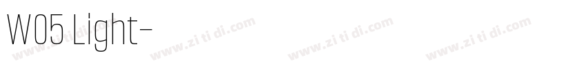 W05 Light字体转换